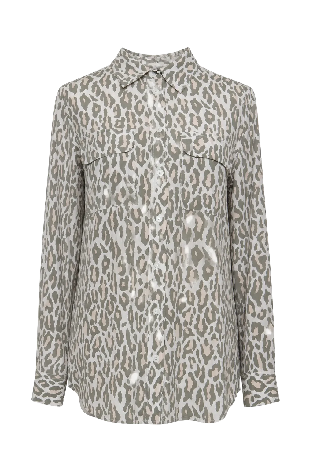 Equipment Femme Gray Silk Top | The Dressy Silk Blouse, Relover