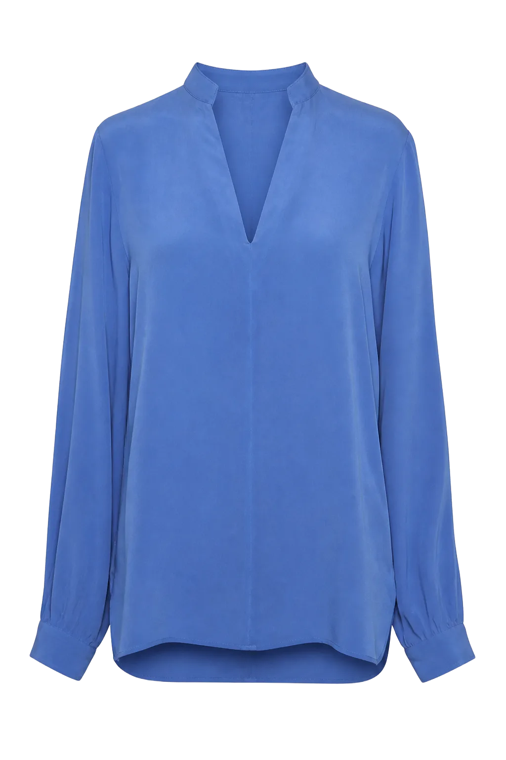 Joseph Blue Silk V-Neck Top | The Dressy Silk Blouse, Relover
