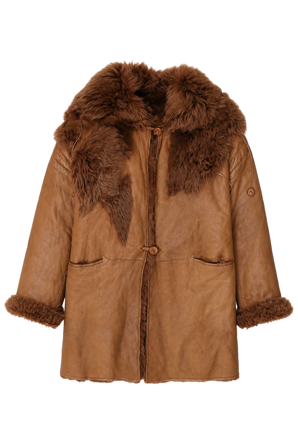 Vintage Brown Shearling Outerwear | The Weight of Winter, Relover